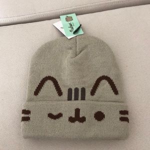 PUSHEEN THE CAT KNIT BEANIE HAT BY CULTUREFLY NEW WITH TAGS